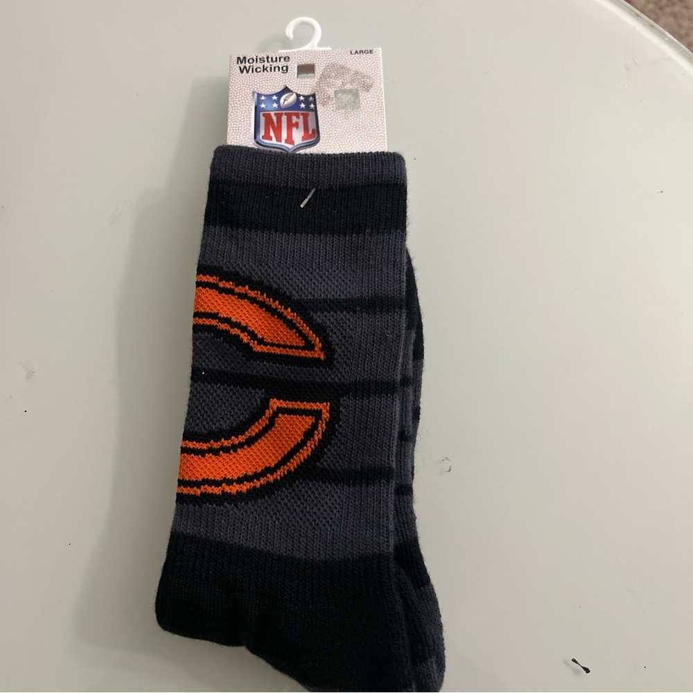 NFLCHICAGO BEARS SOCK LARGE SHOE SIZE 8-13
